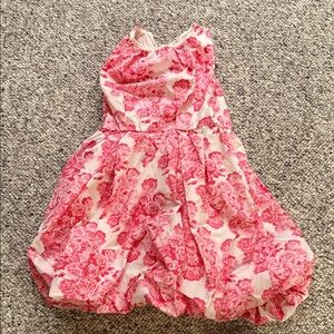 Crewcuts bubble hem roses dress sz 8